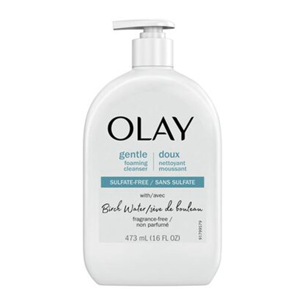 Olay Gentle Foaming Face Wash with Birch Water, Fragrance-Free, 16 Oz